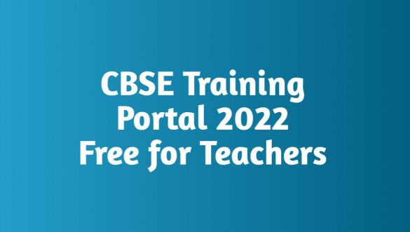 CBSE Training Portal Registration