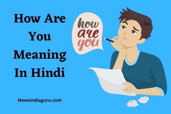 How Are You Meaning In Hindi