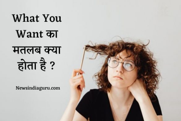 What you want meaning in Hindi