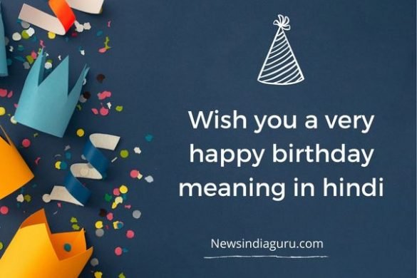 Wish you a very happy birthday meaning in hindi