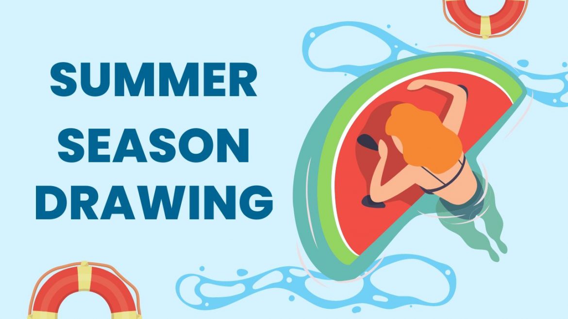 easy drawing of summer season
