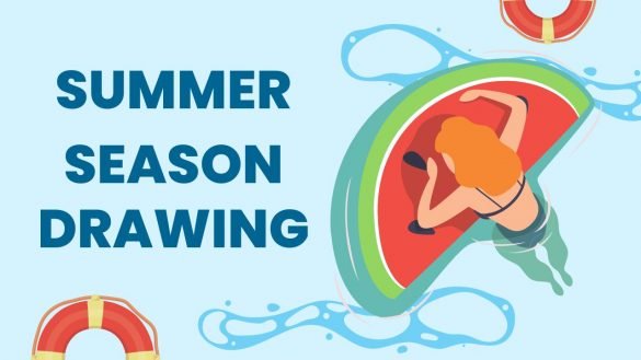 easy drawing of summer season