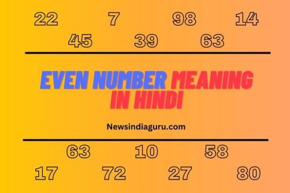 Even Number Meaning In Hindi